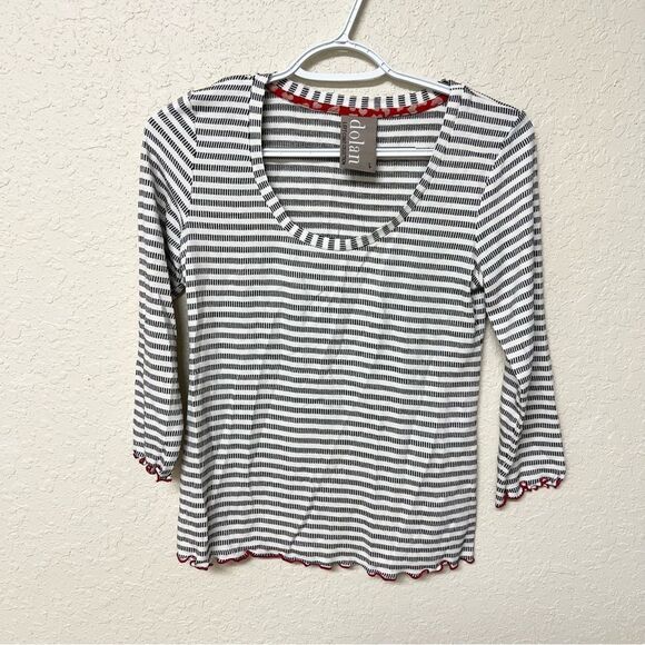 Dolan Anthropologie Striped Long Sleeve Top Simple Classic Size S - Picture 1 of 6